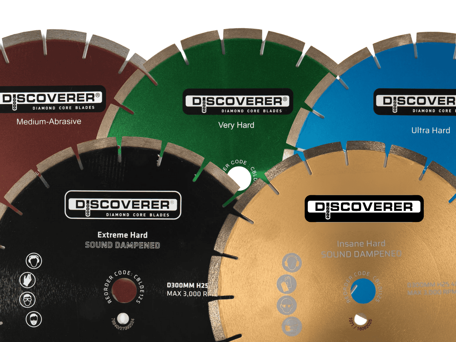 Discoverer Diamond Core Cutting Blades zoomed in